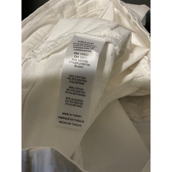 FRAME Jeans Ankle Le High Skinny White size 26 - Picture 8 of 14